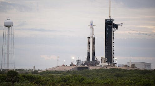 <span class="caption">Falcon Heavy rocket with Psyche.</span> <span class="attribution"><span class="source">Nasa</span></span>