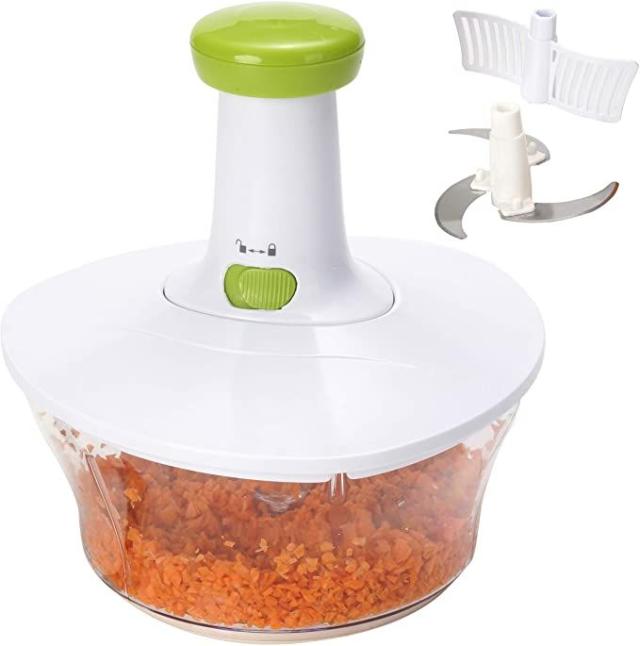 Fullstar Vegetable Chopper & Spiralizer, Food Chopper, Onion Chopper w/  Container 4 Blades, 1 - Baker's