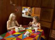<p>Those vinyl tablecloths we use outside today? In the '70s they were spread over kitchen and dining room tables. Hey, they made Kool-Aid spills easy to wipe up.</p>