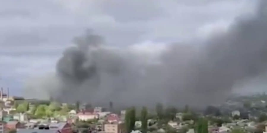 One of Voronezh factories is on fire