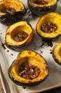 <p>With only 56 calories per cup, this winter squash is loaded with vitamin C, potassium, and fiber, which helps prevent blood sugar spikes, keeps you full, and can even contribute to <a href="https://www.redbookmag.com/body/g4657/best-cholesterol-lowering-foods/" rel="nofollow noopener" target="_blank" data-ylk="slk:lowering cholesterol;elm:context_link;itc:0;sec:content-canvas" class="link ">lowering cholesterol</a>. Naturally sweeter than <a href="https://www.redbookmag.com/food-recipes/g2985/pumpkin-dessert-recipes/" rel="nofollow noopener" target="_blank" data-ylk="slk:pumpkin;elm:context_link;itc:0;sec:content-canvas" class="link ">pumpkin</a>, acorn squash tastes delicious when simply roasted with olive oil.</p>