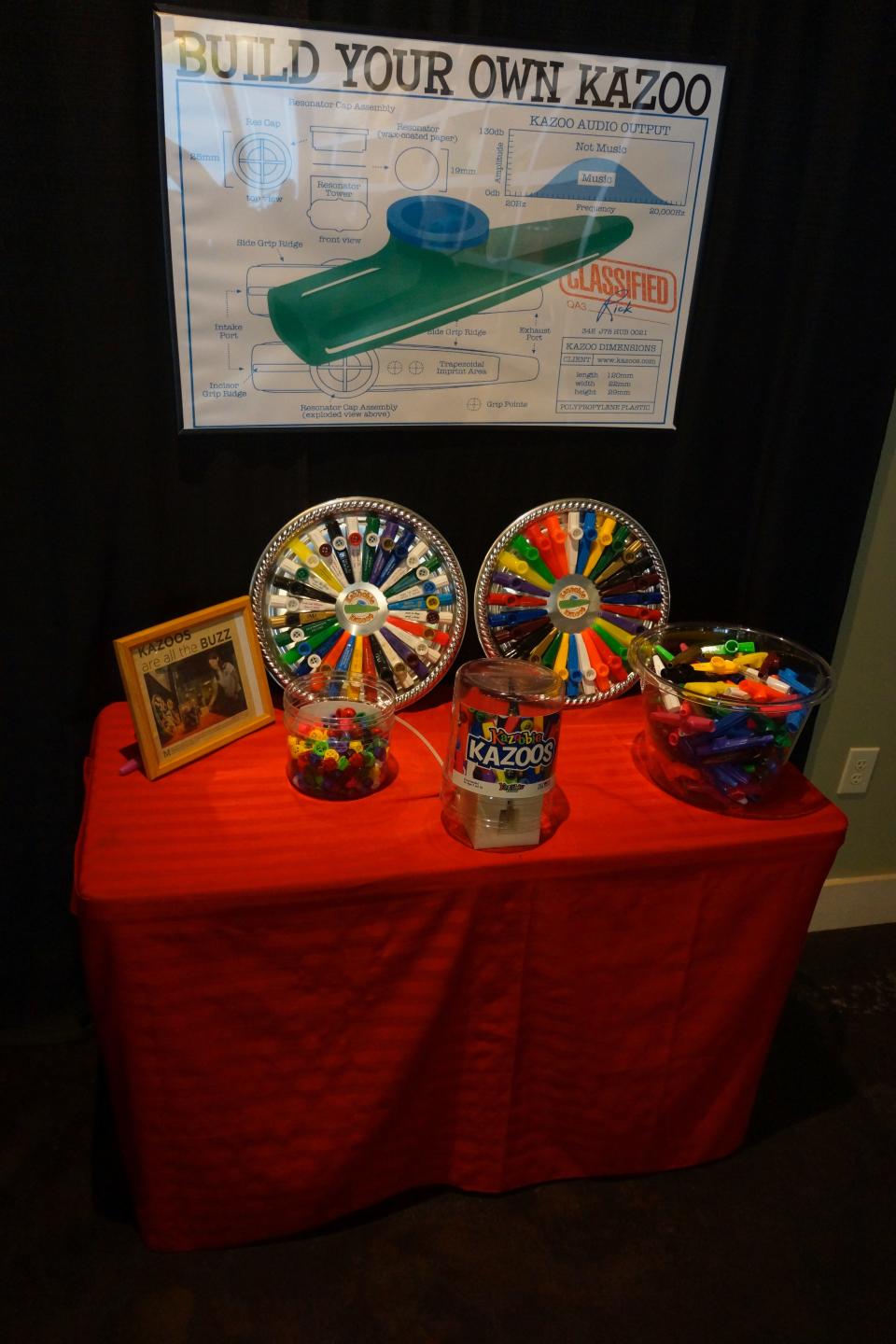 A hands-on exhibit at the Kazoo Museum is located in nearby Beaufort, South Carolina.