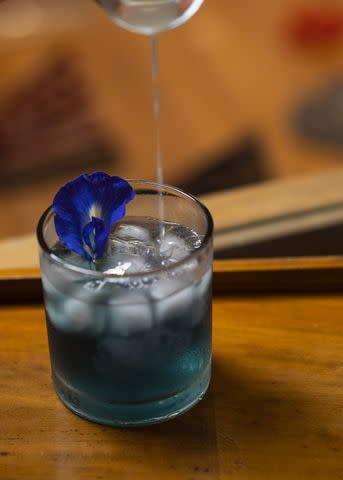 <p>Alila Seminyak</p> Blue tea