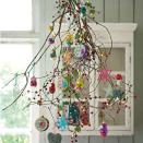 Who says your Christmas tree has to stand upright? We love this dangling version. [Photo: Pinterest]