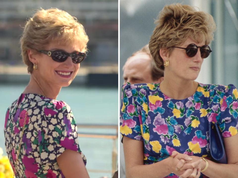 elizabeth debicki in the crown and princess diana in spain in 1992