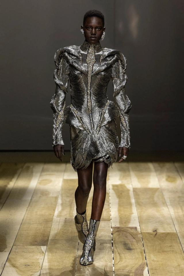 Beyonce turned this Alexander McQueen fall 23 look into a suit.