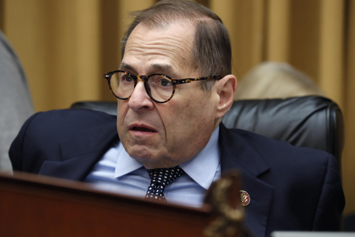 House Judiciary Committee chairman Rep. Jerrold Nadler of N.Y., during a hearing with Corey Lewandowski, former campaign manager for President Donald Trump, Tuesday, Sept. 17, 2019, on Capitol Hill in Washington. (Photo: Jacquelyn Martin/AP)