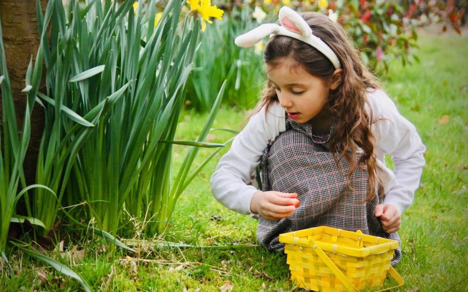 A number of outdoor activities are able to take place over the Easter weekend, with the National Trust running Easter egg hunts - Alessandra Bucci/Getty Images