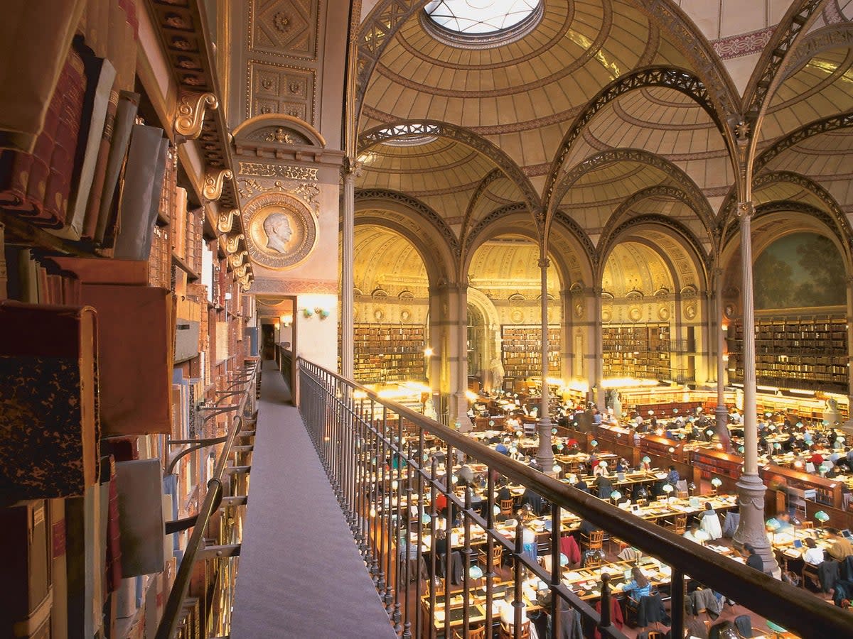 Reading hall of the National Library of France in Paris  (Alamy)