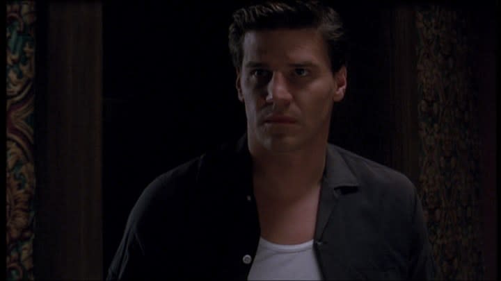 Angel in the 1950s with his hair slicked back in the episode "Are You Now Or Have Your Ever Been"