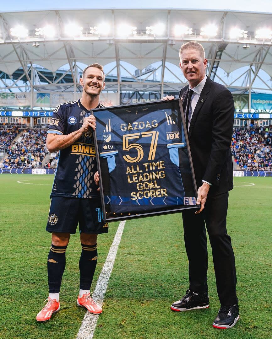  El 30 de abril pasado, Gazdag se convirtió en el máximo goleador de la historia del Philadelphia Union 