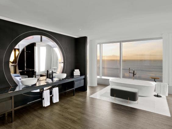 Relax in a tub with the ultimate sea view (W Hotel)