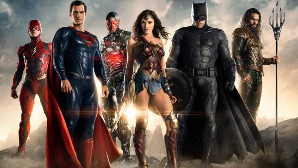 Los superhéroes principales del DCEU en Liga de la Justicia (2017)