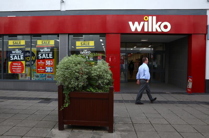 A branch of the discount retail homeware store Wilko is seen in Altrincham