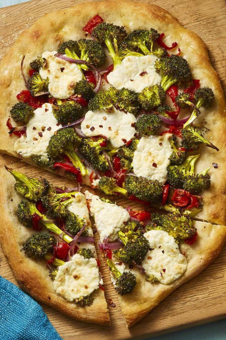 Roasted Broccoli and Lemony Ricotta Flatbread