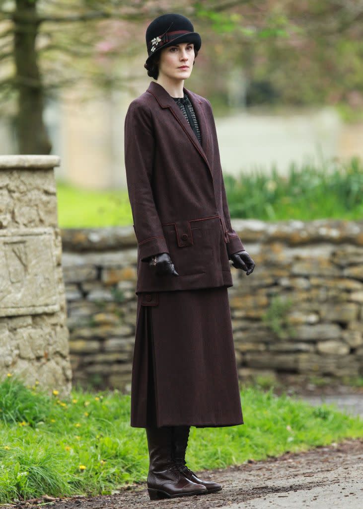 <p>Even when Lady Mary was on a casual outing, the aristocrat managed to look elegant in envious outerwear. From embellished evening gowns to drop-waist dresses, the period drama made us wish we could travel back to the 1920s. </p>