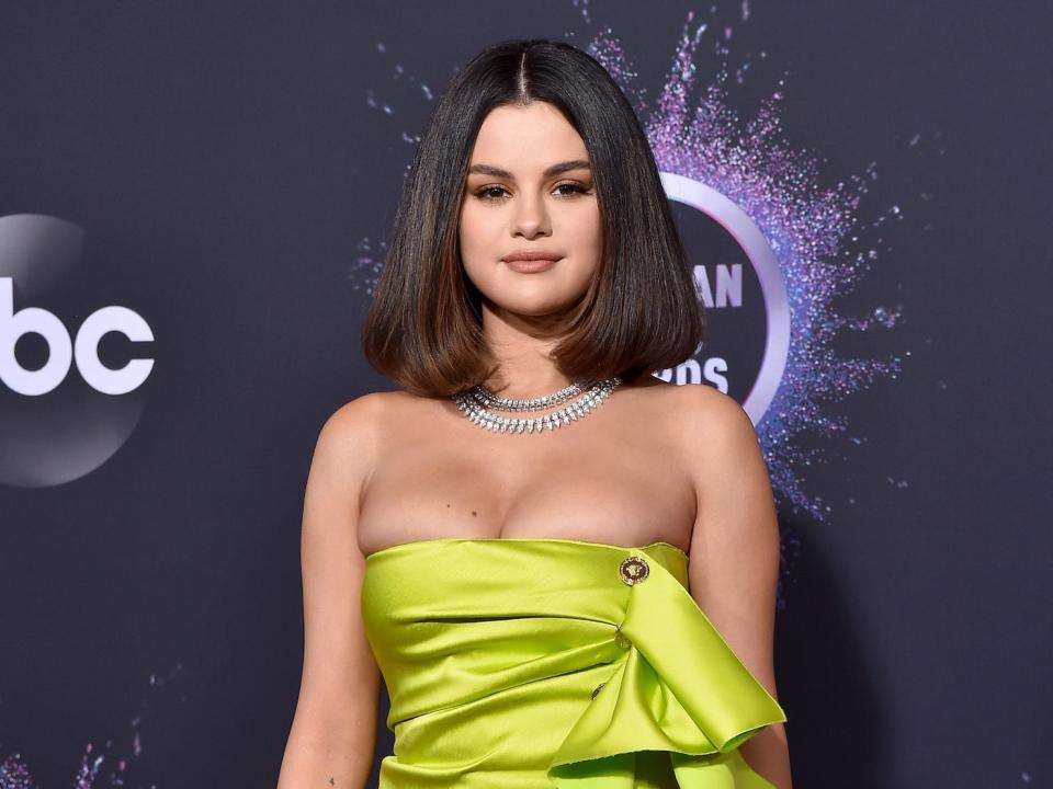 Selena Gomez at the American Music Awards on November 24, 2019.