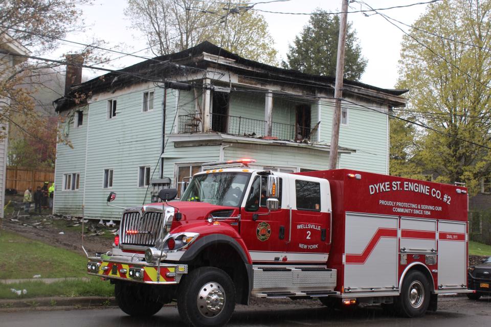 The Wellsville Fire Department responded on the scene of a structure fire May 2, 2023 after a blaze broke out at 46 N. Broad. St. in the early morning hours