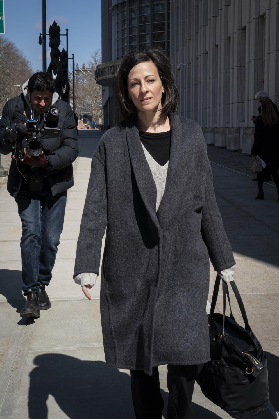 Lauren Salzman leaves the Federal Courthouse in Brooklyn on March 18, 2019. | Natan Dvir—Polaris