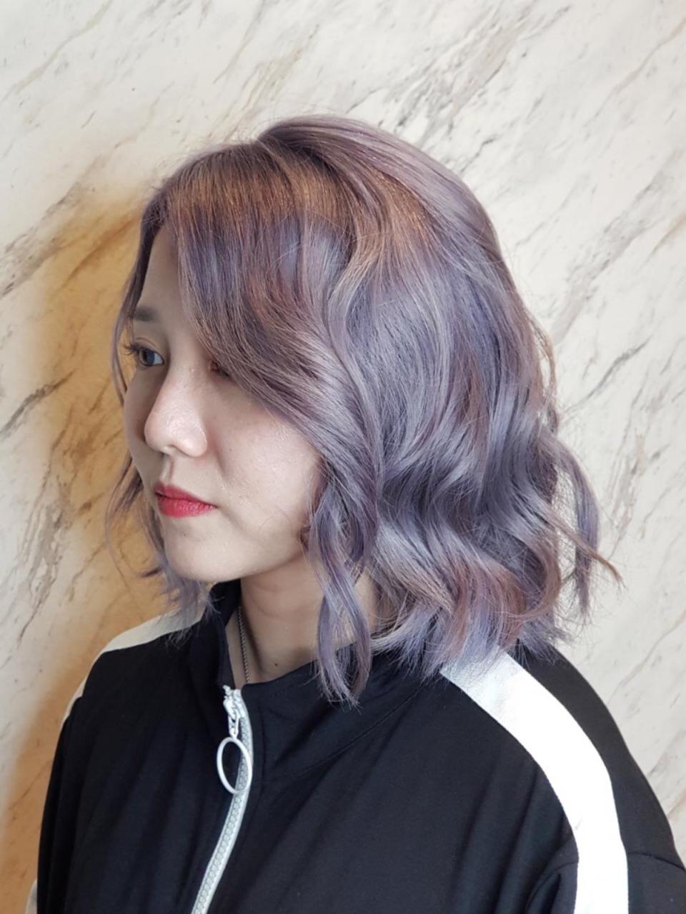 <em>Lavender by <a href="http://www.beautyundercover.sg/hair/jargo-korean-hair-salon-raffles-city/" rel="nofollow noopener" target="_blank" data-ylk="slk:JARGO Korean Hair Salon @ Raffles City;elm:context_link;itc:0;sec:content-canvas" class="link ">JARGO Korean Hair Salon @ Raffles City</a></em>