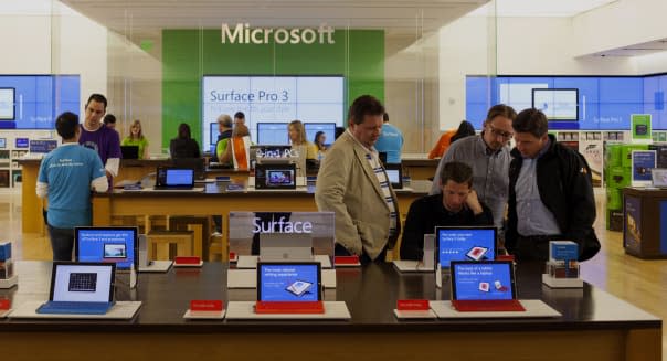 Inside A Microsoft Corp. Store Ahead Of Earnings Figures