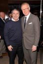 NEW YORK, NY - NOVEMBER 30: Chairman, NBC Broadcasting, Ted Harbert (L) and WNBC 4 New York news anchor Chuck Scarborough attend Rockefeller Center Christmas Tree Lighting Party at Rock Center Cafe on November 30, 2011 in New York City. (Photo by Gary Gershoff/Getty Images for NBC)