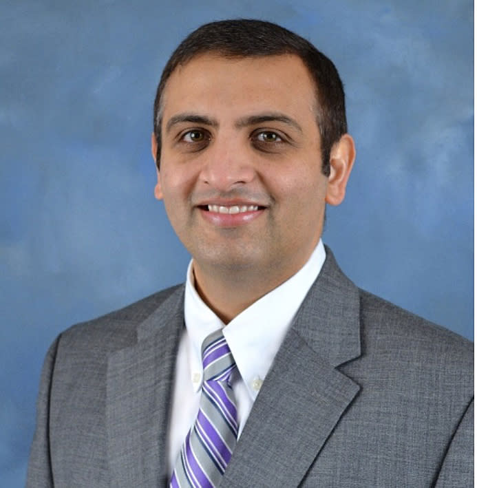 Dr. Parth Mehta, a hospitalist in Peoria, Illinois, and an immigrant from India, fears his family will be deported if he becomes disabled or dies treating COVID-19 patients. (Courtesy Dr. Parth Mehta)