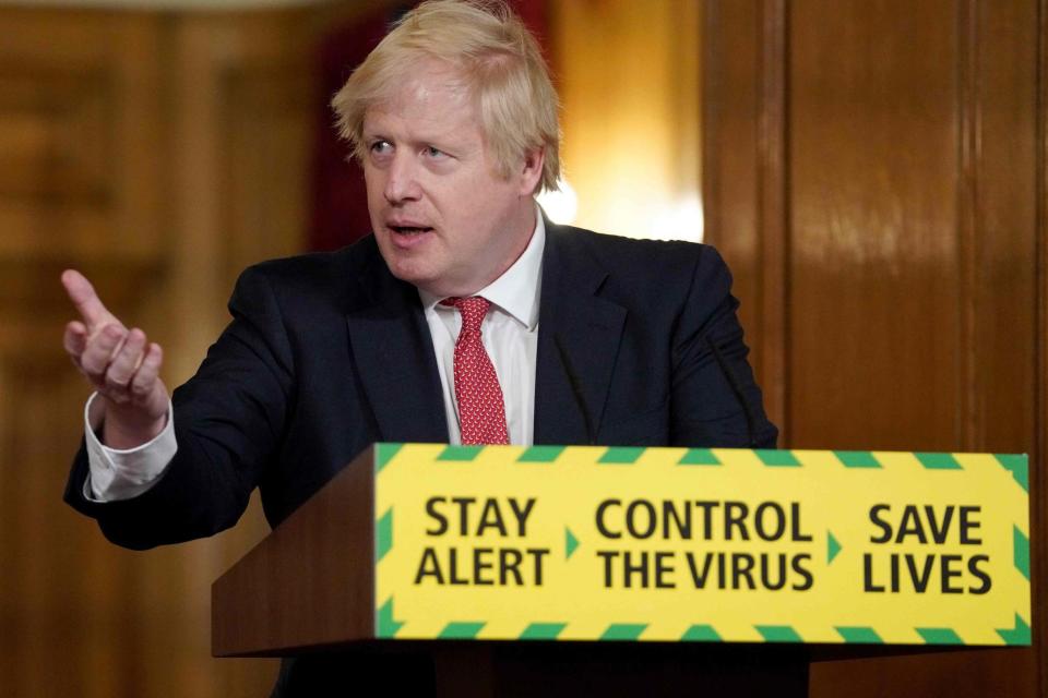 Boris Johnson leading the conference (10 Downing Street/AFP via Getty)