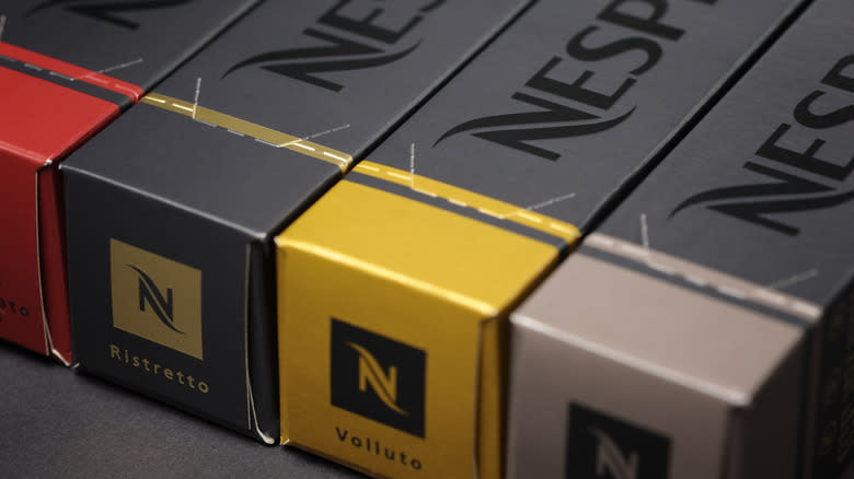 box of Nespresso Volluto pods