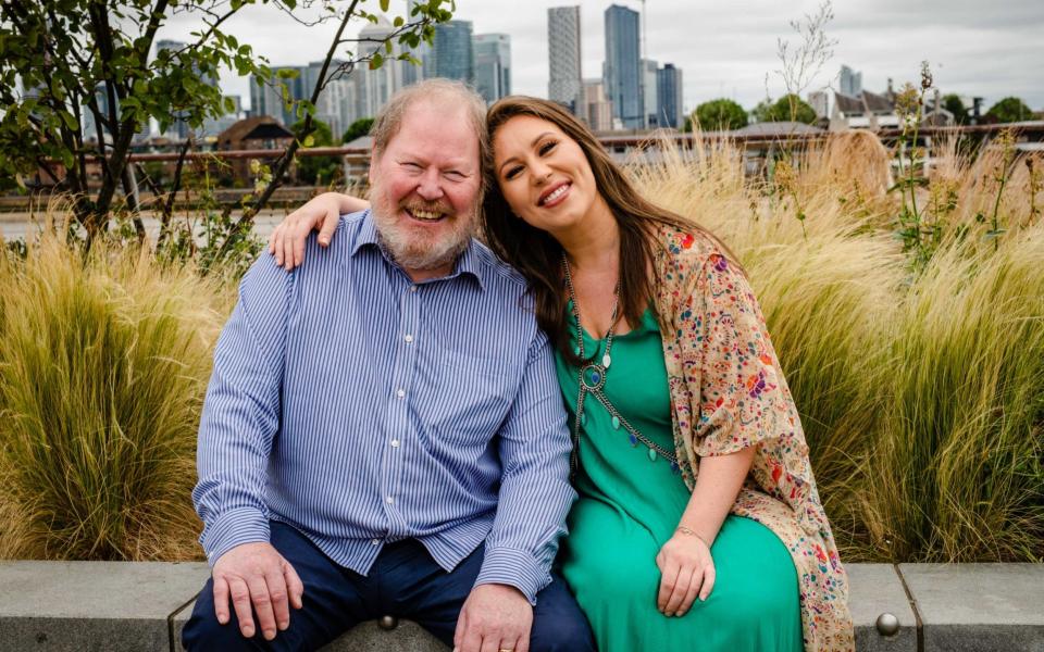  Ellie Phillips and her father Roger Phillips see each other for the first time since Christmas 