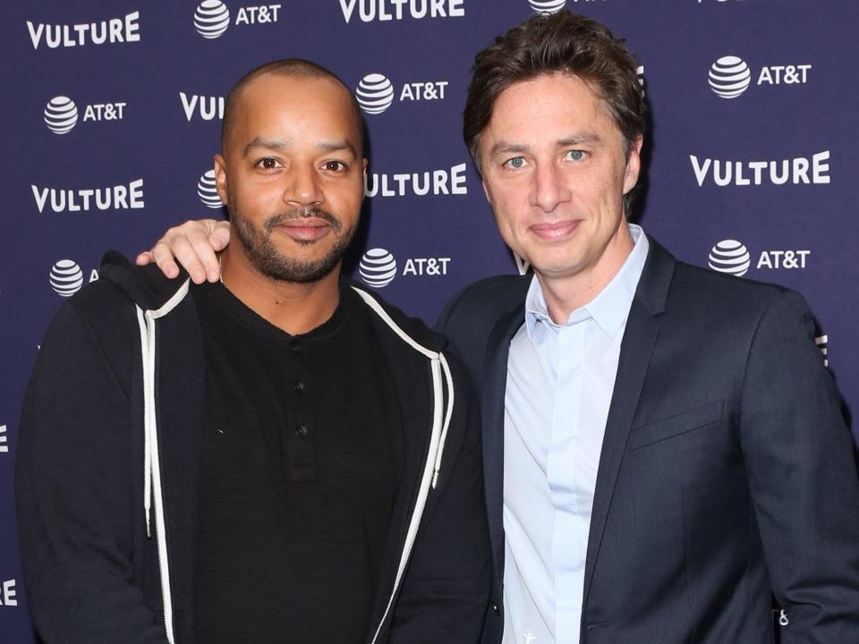 donald faison and zach braff in 2018