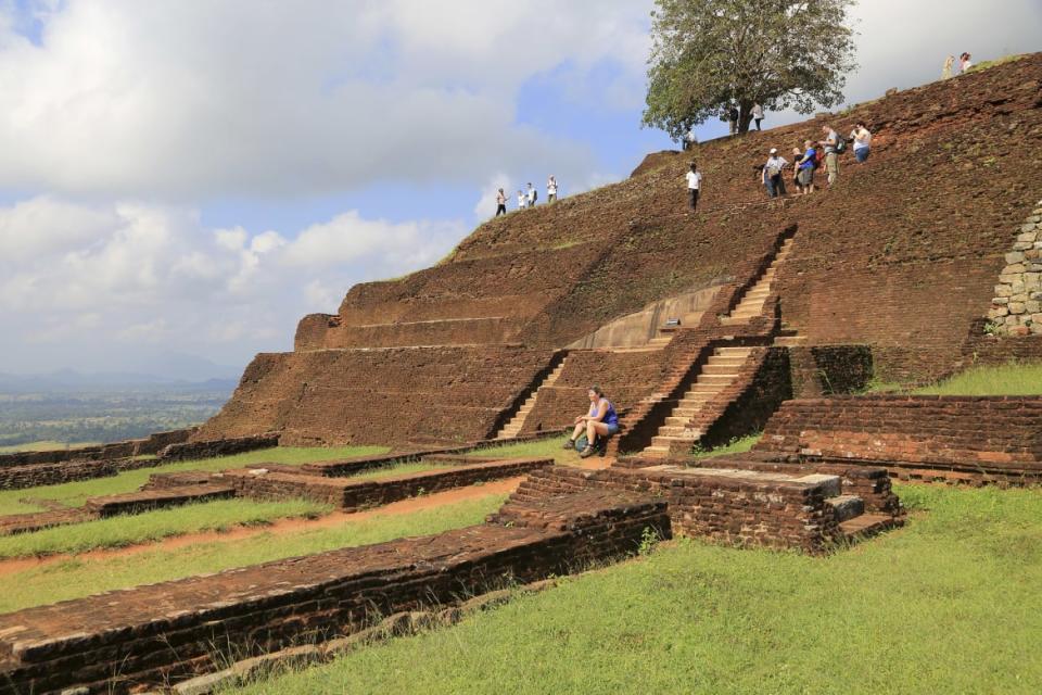 <div class="inline-image__caption"><p>Buildings of rock palace fortress on rock summit, Sigiriya, Central Province, Sri Lanka.</p></div> <div class="inline-image__credit">Geography Photos/Getty</div>