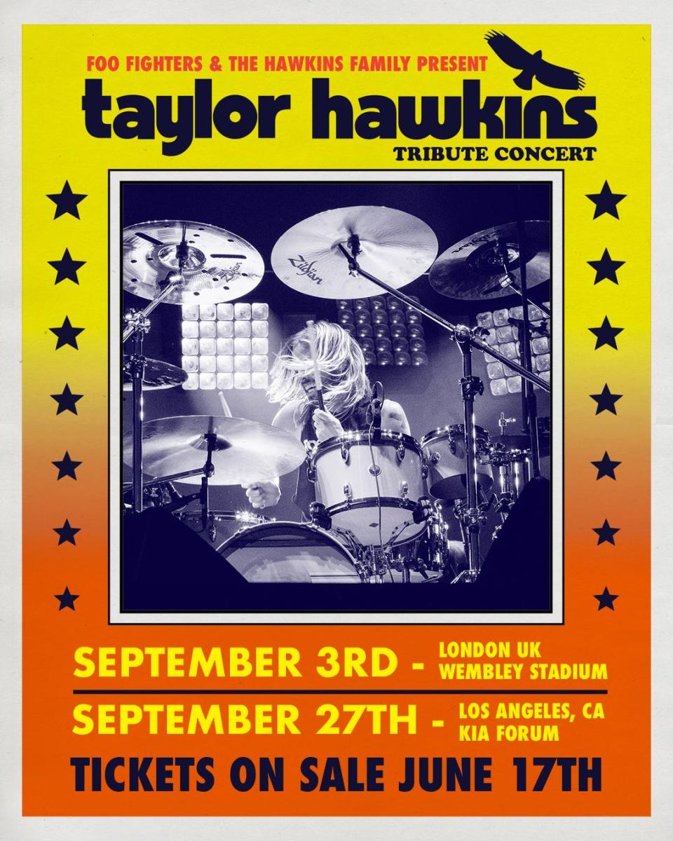 Taylor Hawkins will be remembered in a pair of tribute concerts this fall.