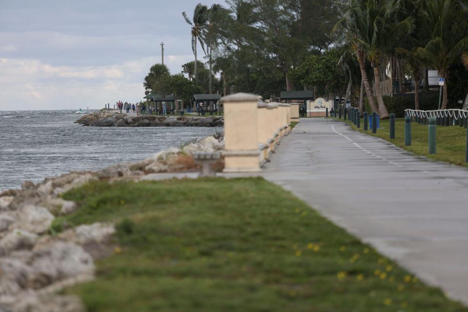 An area between Square Grouper Tiki Bar and Manatee Island on the Fort Pierce Inlet, Wednesday, Oct. 18, 2023.