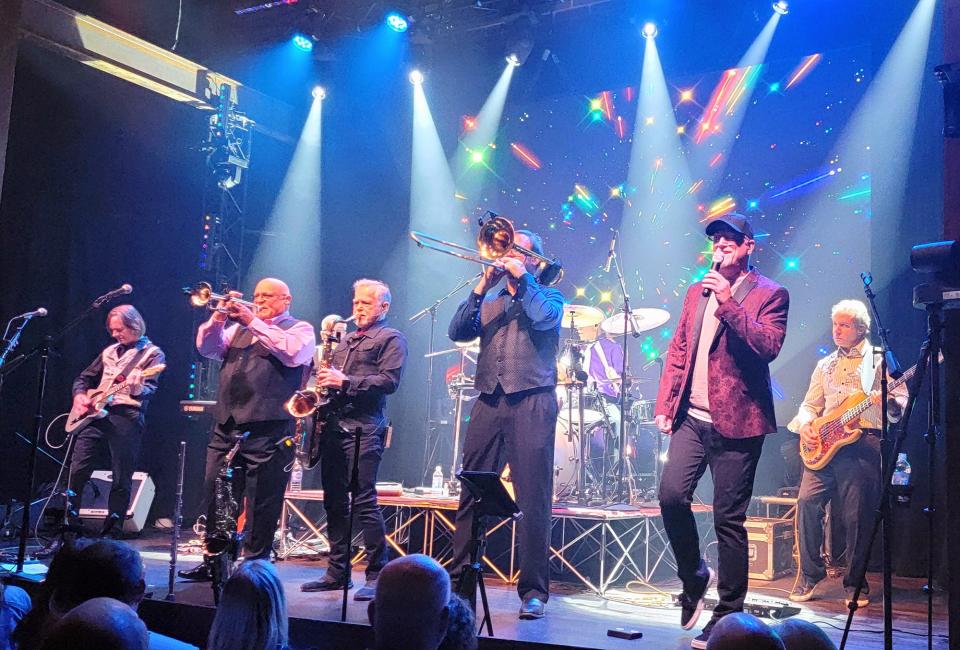 This photo dated April 22, 2022 shows a concert performance by Chi-Town Transit Authority, a Chicago tribute band. Winterville, Ga. resident Chris Horton is the trumpet player and bandleader.