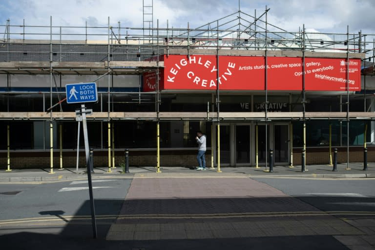 L'espace d'art de l'organisation caritative Keighley Creative, en cours de rénovation, dans le centre-ville de Keighley, le 14 juin 2024 en Angleterre (Oli SCARFF)