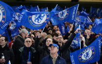 Football - Chelsea v Paris St Germain - UEFA Champions League Second Round Second Leg - Stamford Bridge, London, England - 11/3/15 Chelsea fans before the match Action Images via Reuters / Tony O'Brien Livepic EDITORIAL USE ONLY.