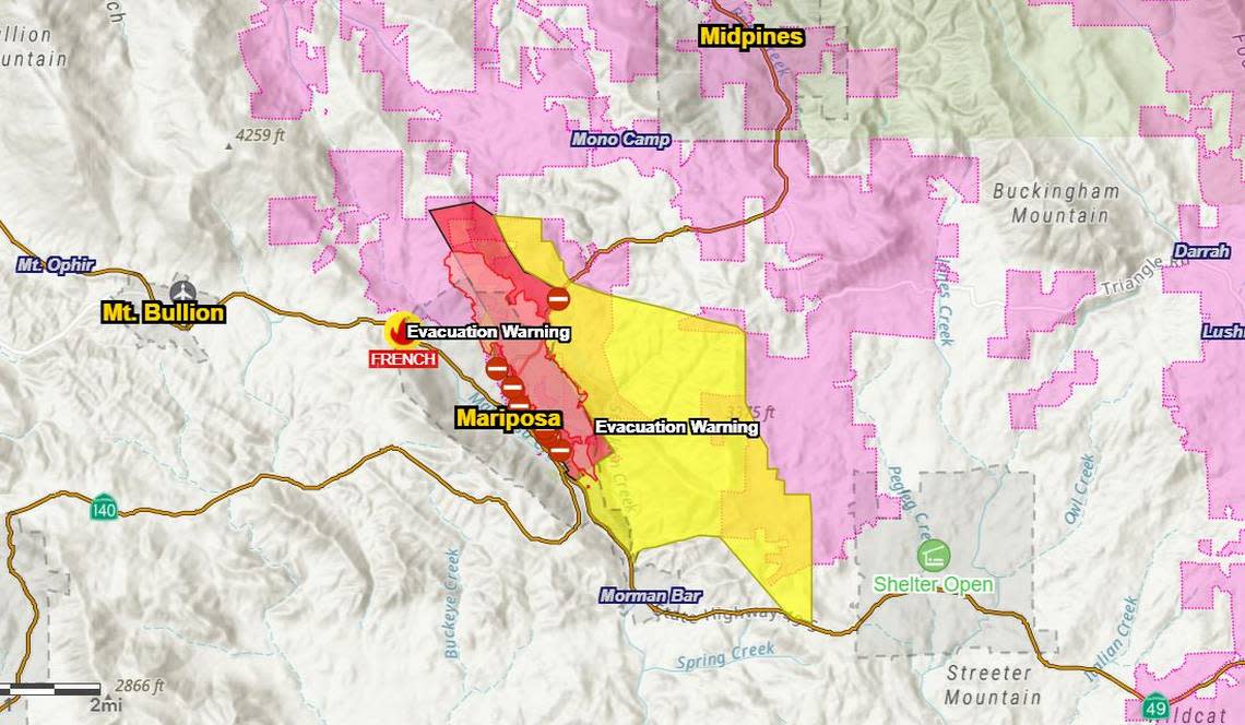 A new wildfire called the French Fire in the Sierra Nevada sparked on the Fourth of July leading to evacuations and closing a section of Highway 140, according to officials on Friday, July 5, 2024.