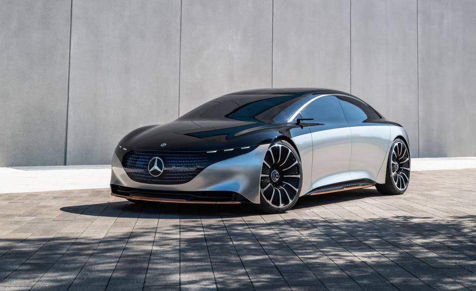 View Photos of the Mercedes-Benz Vision EQS Concept