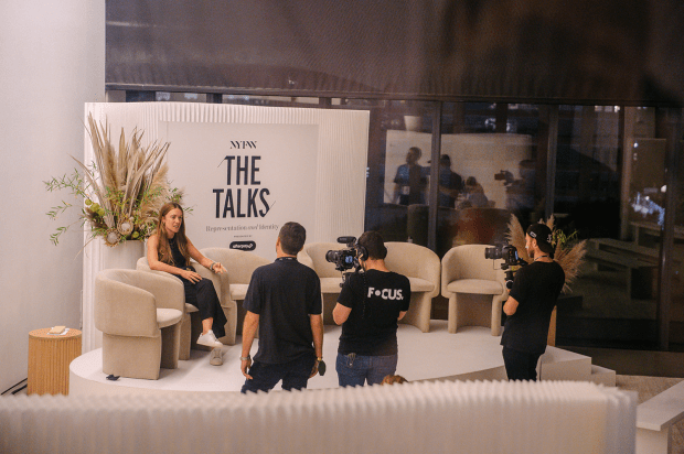 Setting the stage for IMG's "NYFW: The Talks" programming.<p>Photo: Courtesy of IMG Focus/Madi Atkins</p>