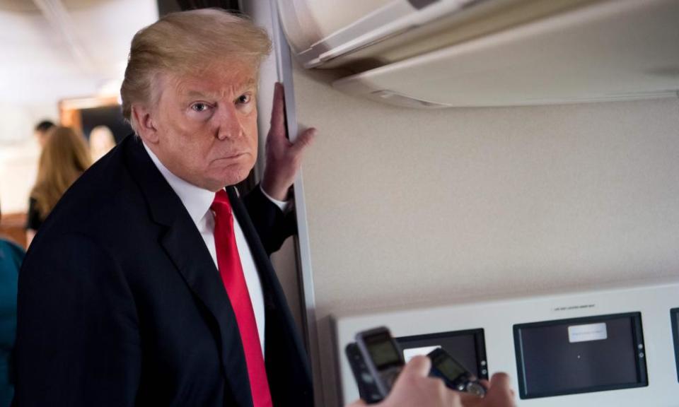 Are you there, Trump? It’s me, John: the president onboard Air Force One. 