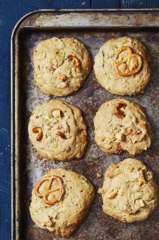 <p>A healthy dessert that tastes like an indulgent treat? We all tend to over-eat during the holidays, but you don't have to think twice about grabbing another one of these veggie cookies.</p><p>Get the<strong> <a href="https://www.goodhousekeeping.com/food-recipes/dessert/a40394/sweet-salty-zucchini-bread-cookies-recipe/" rel="nofollow noopener" target="_blank" data-ylk="slk:Sweet & Salty Zucchini Bread Cookies recipe;elm:context_link;itc:0;sec:content-canvas" class="link ">Sweet & Salty Zucchini Bread Cookies recipe</a></strong>.</p>