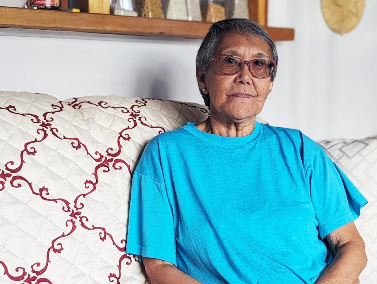 Miriam Lyall is a residential school survivor originally from Hopedale, Labrador. She said she would have preferred Premier Andrew Furey to spend more time in Labrador and listen to survivors instead of doing six apologies in three days.  (Heidi Atter/CBC - image credit)