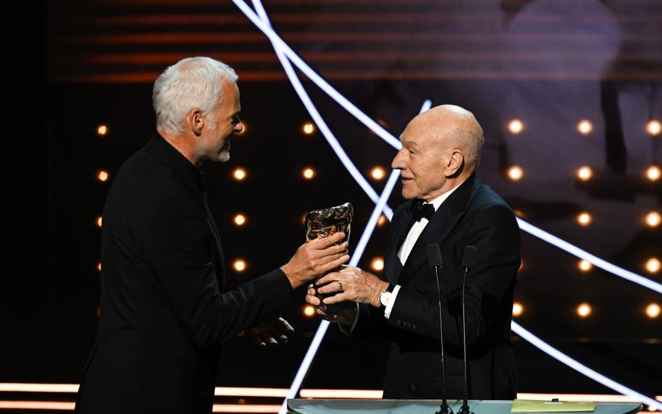 Martin McDonagh and Patrick Stewart - Stuart Wilson/BAFTA/Getty