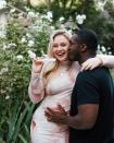 <p>The model shared a photograph of herself and her boyfriend Philip Payne on Instagram to announce her pregnancy with her first child. </p><p>'It’s not just the two of us anymore, we're soon to be a family of 3,' the captioned a photograph of the parents-to-be and her holding a pregnancy test. </p><p>The British star revealed she was 17 weeks and three days pregnant at the time of posting the adorable photo. Lawrence also explained that she will be giving away £7,766 ($10,000) to help and support one woman during their pregnancy. <br></p><p><a href="https://www.instagram.com/p/B4fqkGxgCre/" rel="nofollow noopener" target="_blank" data-ylk="slk:See the original post on Instagram;elm:context_link;itc:0;sec:content-canvas" class="link ">See the original post on Instagram</a></p>