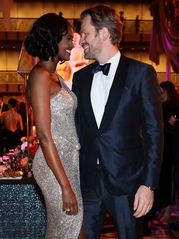 <p>Dimitrios Kambouris/Getty</p> Ubah Hassan and Oliver Dachsel at the American Ballet Theatre Fall Gala on October 24, 2023 in New York City.