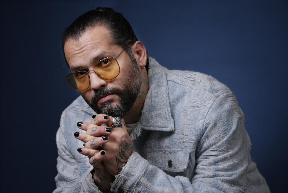 Director Angel Manuel Soto poses for a portrait to promote the film "Blue Beetle," Friday, Aug. 4, 2023, at the London Hotel in West Hollywood, Calif. (AP Photo/Chris Pizzello)