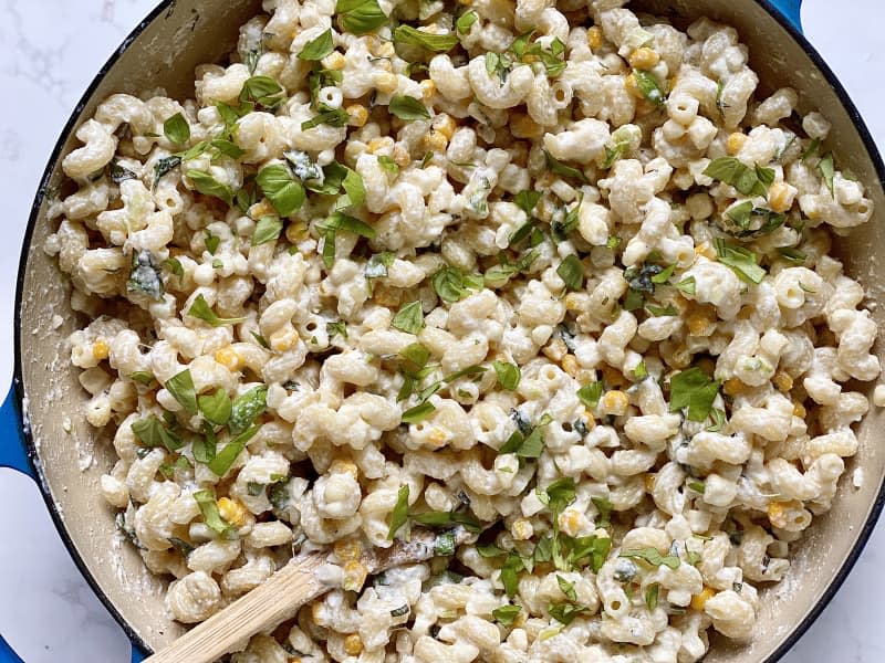 One-Pot Corn Pasta 