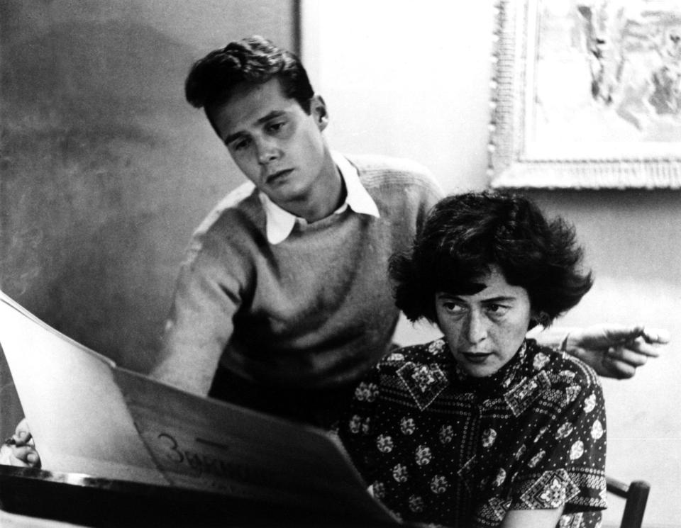 Ned Rorem with Xenia Gabis at the piano in 1950 - Ken O'Brien Collection/CORBIS/Corbis via Getty Images