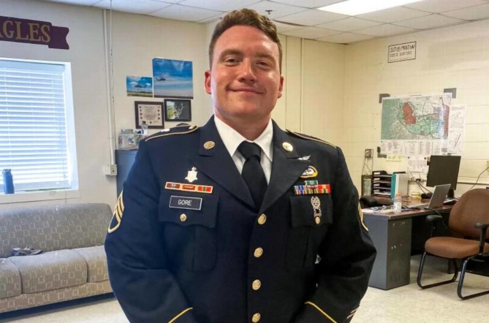 Staff Sgt. Joshua Gore, 25, was a flight paramedic for the 101st Airborne Division at Fort Campbell, Ky. when he was killed in a Black Hawk Helicopter crash on March 29, 2023.